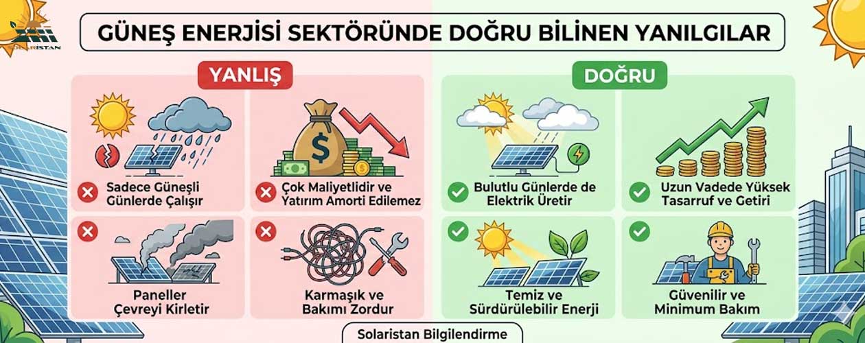 Güneş Enerjisi Sektöründe Doğru Bilinen Yanılgılar