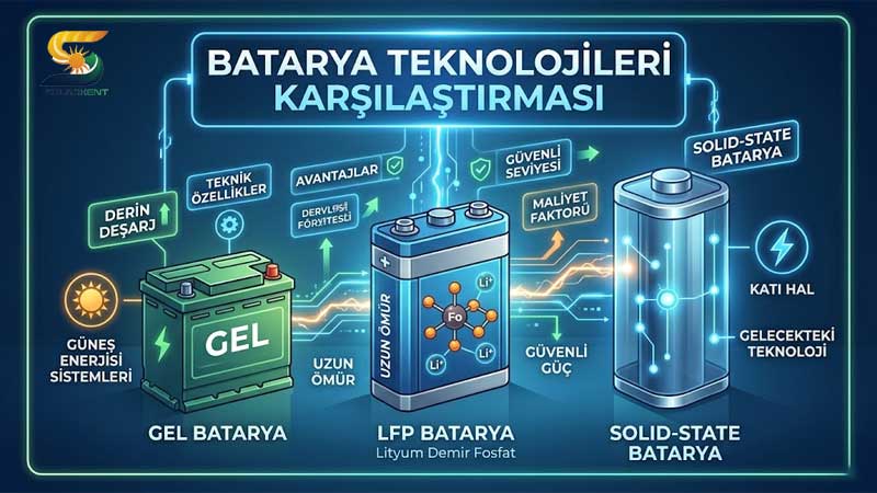 Solid-State, LFP ve Jel Bataryalar